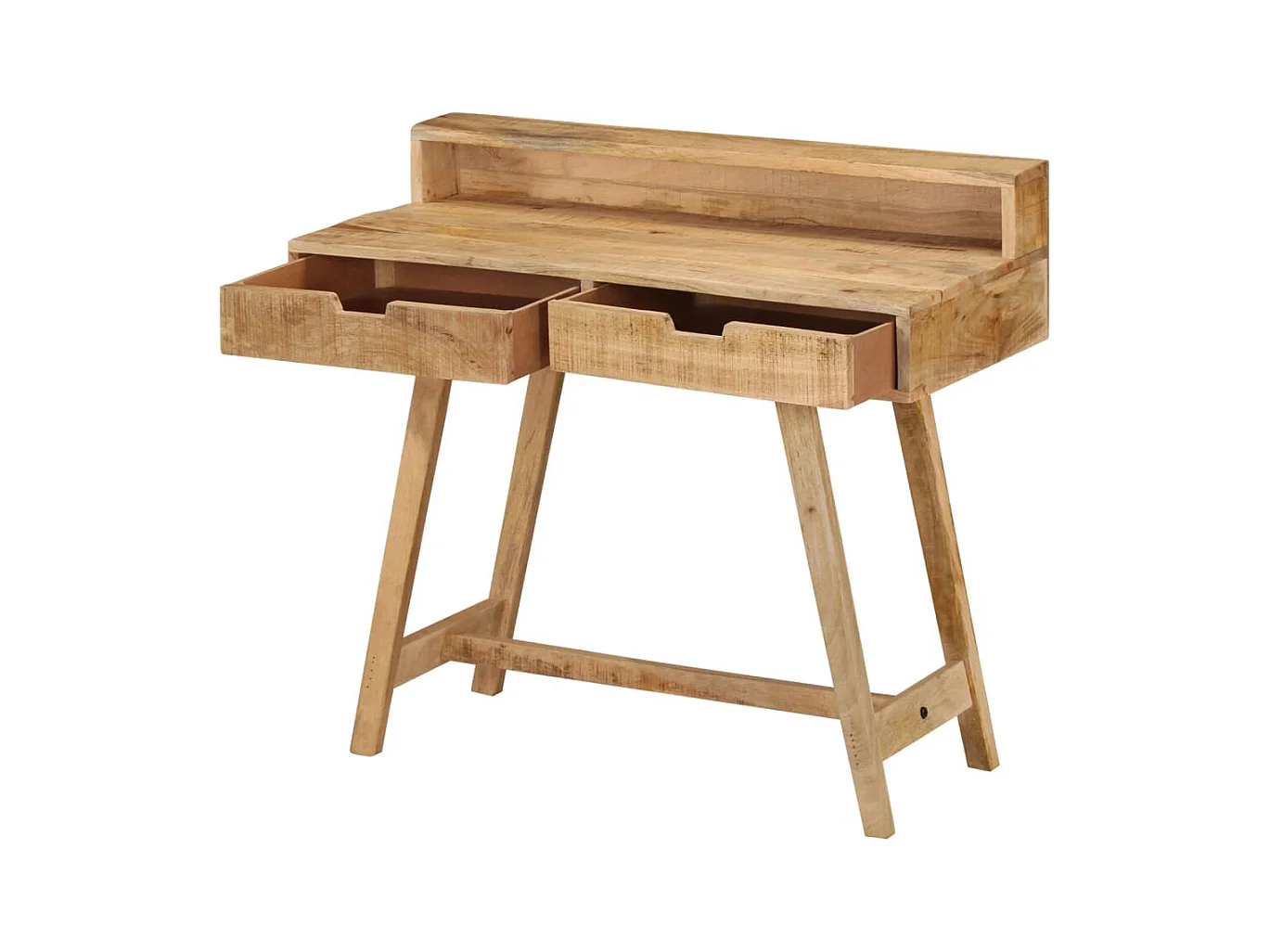 Bureau 100x45x90 cm Massief ruw mangohout