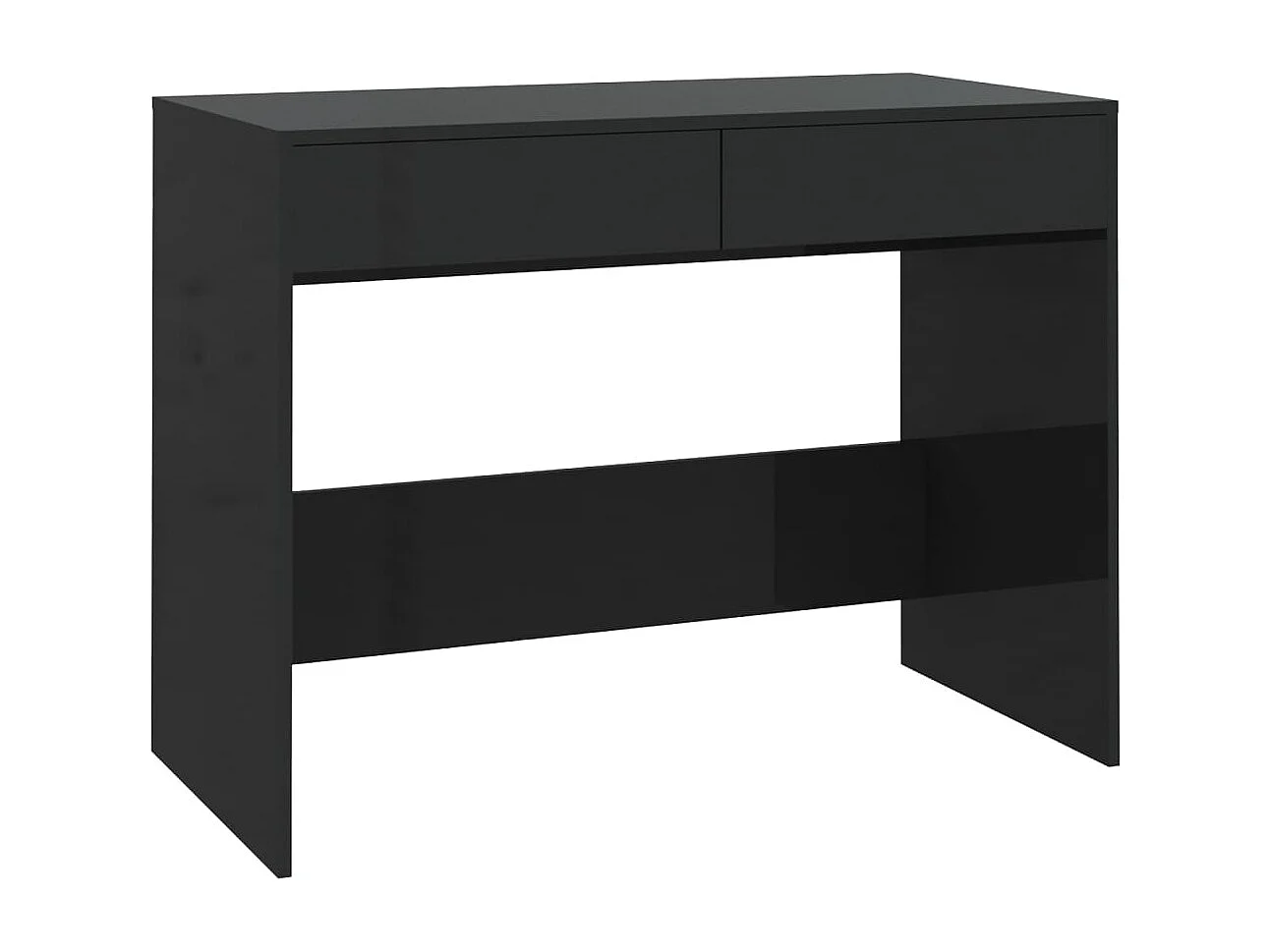 Scrivania nera 101x50x76,5 cm in legno ingegnerizzato
