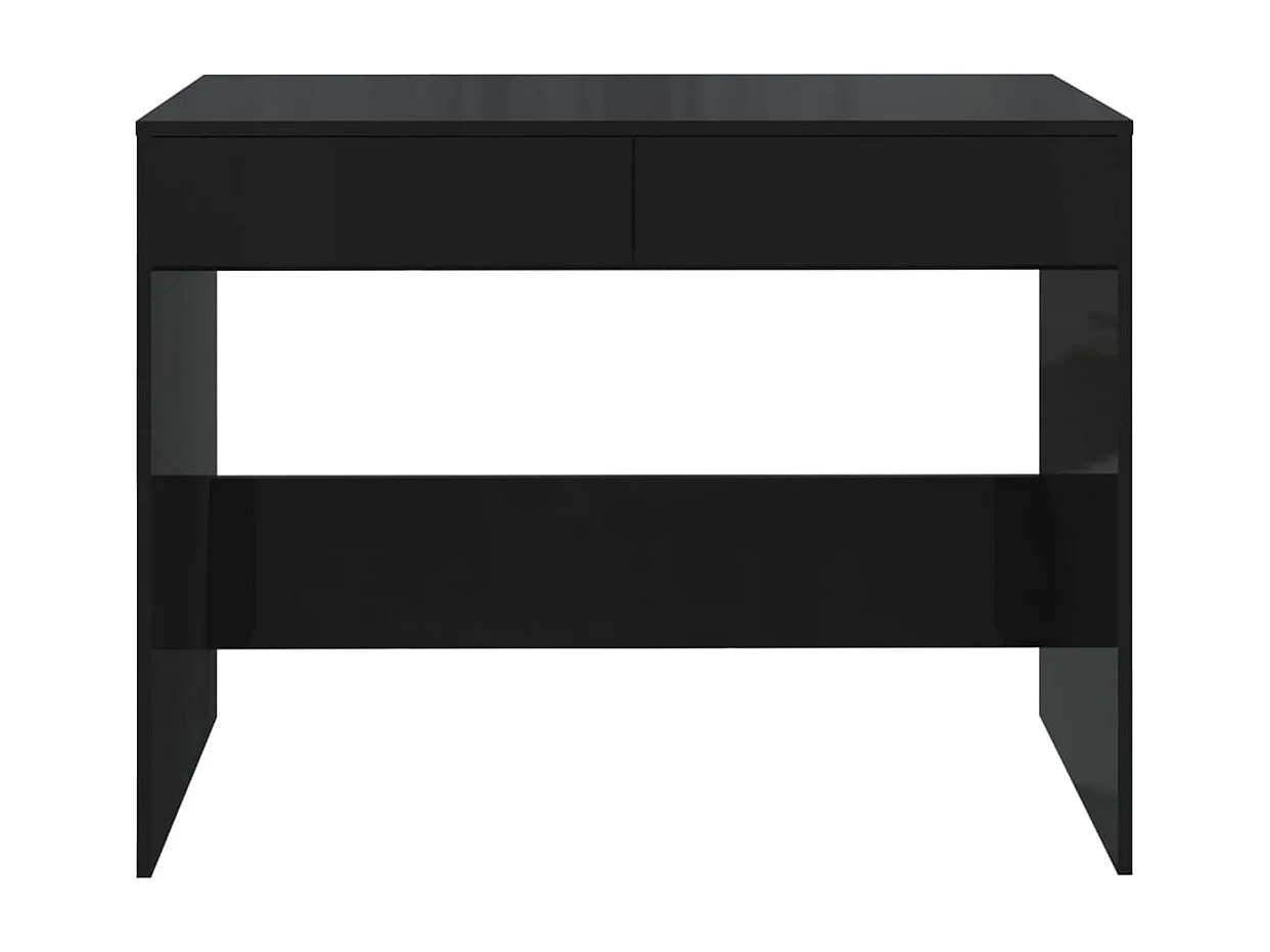 Scrivania nera 101x50x76,5 cm in legno ingegnerizzato