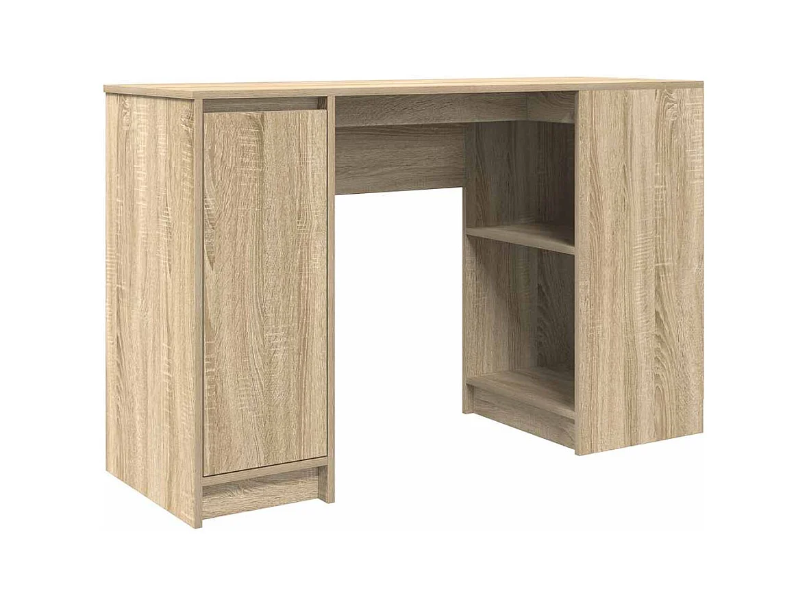 Bureau chêne sonoma 120x42x76 cm bois d'ingénierie