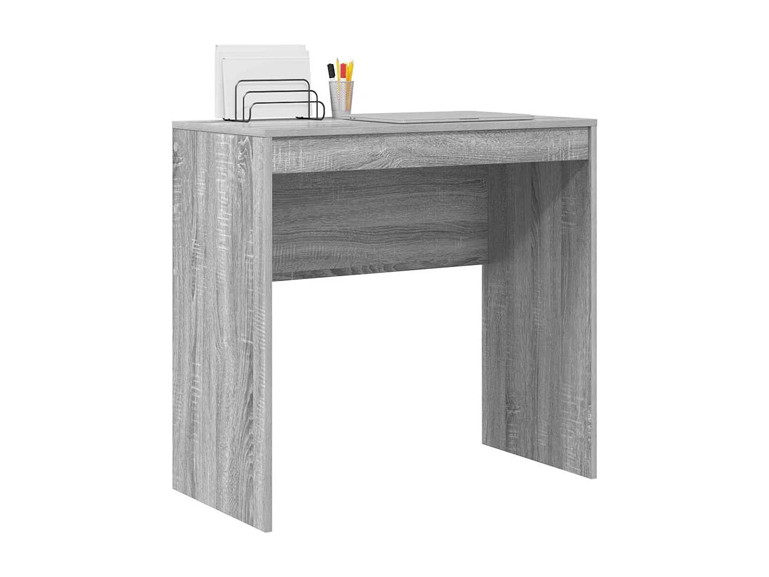 Bureau Sonoma gris 80 x 40 x 76 cm Bois d'ingénierie