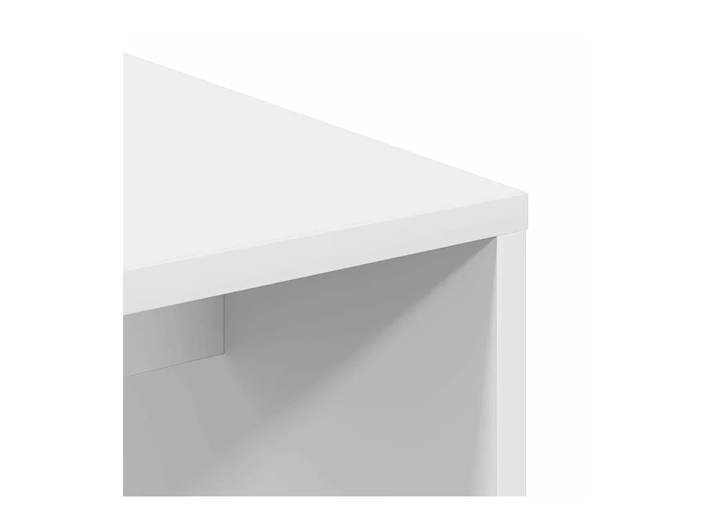 Bureau avec étagère Blanc 102 x 50 x 124 cm Bois d'ingénierie