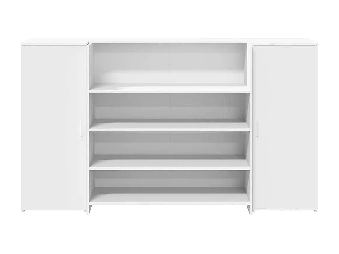 Bureau de réception blanc 180x50x103,5 cm bois d'ingénierie