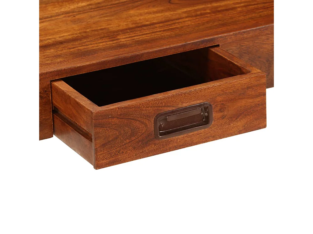 Escritorio Madera maciza de acacia con acabado miel 110x50x76 cm