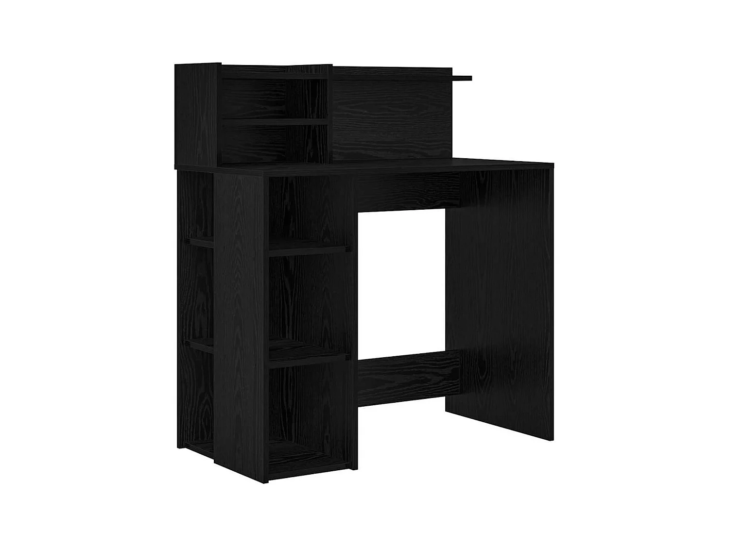 Bureau avec rangement Chêne noir 90 x 48 x 101,5 cm