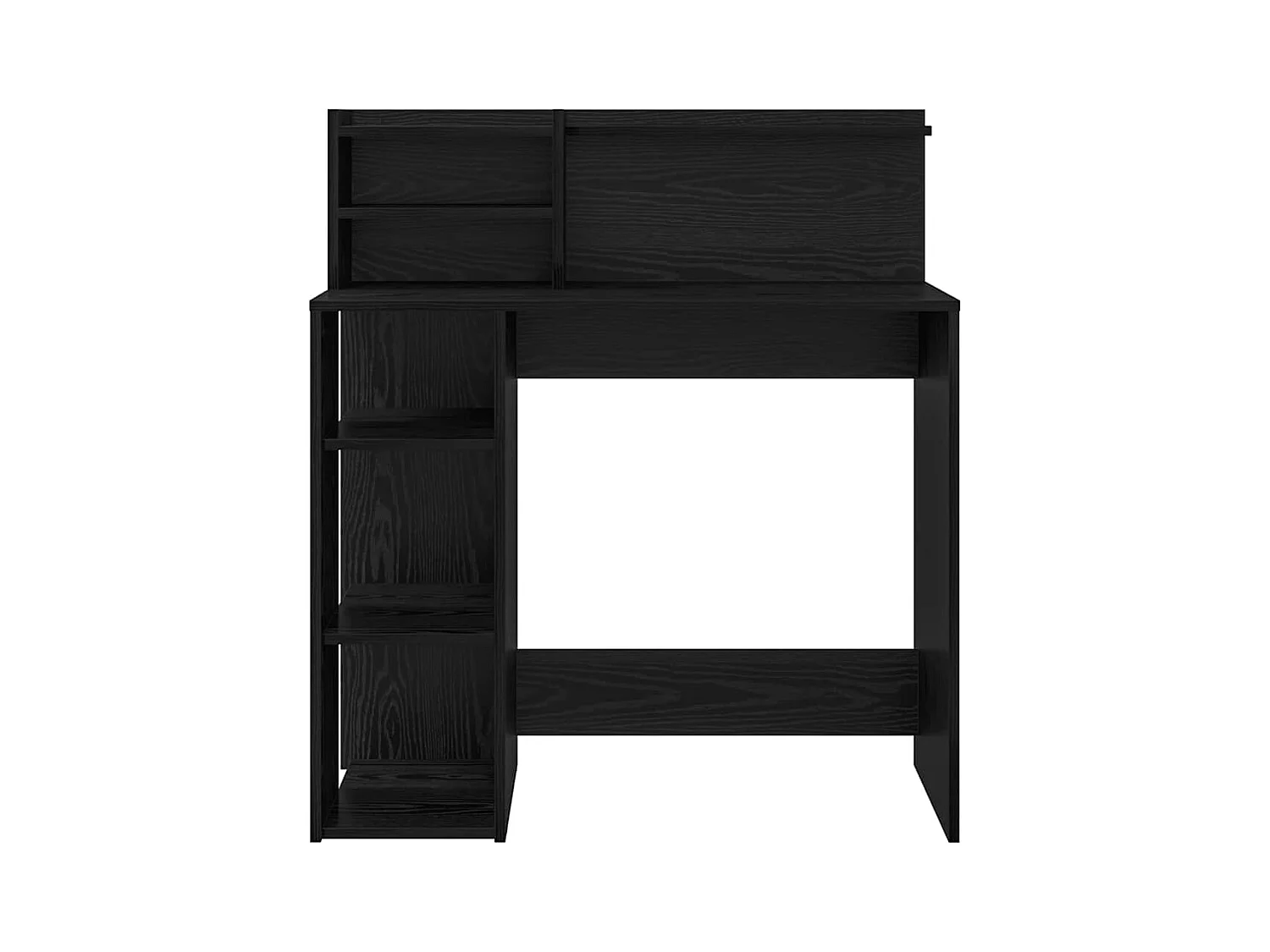 Bureau avec rangement Chêne noir 90 x 48 x 101,5 cm
