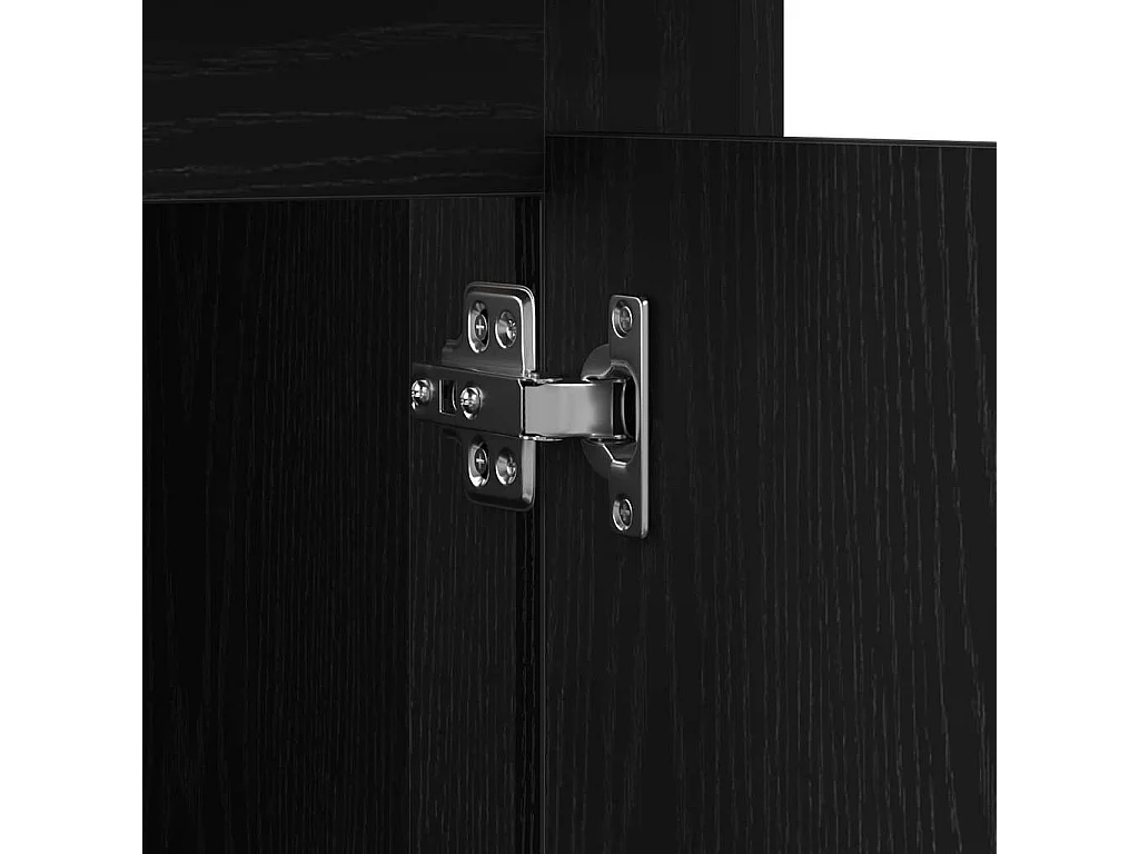 Bureau avec porte Chêne noir 50 x 115 x 75 cm Bois d'ingénierie