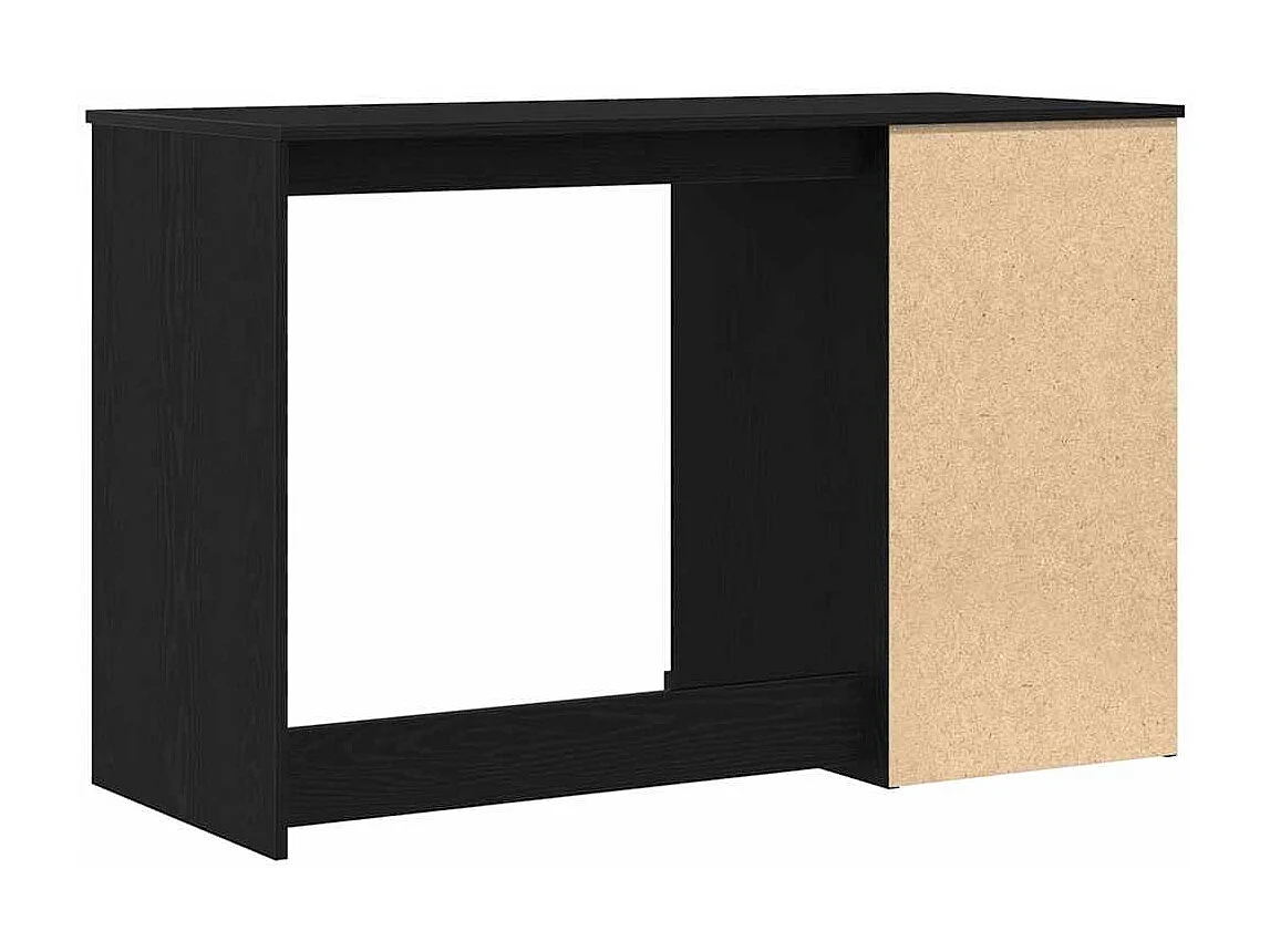 Bureau avec porte Chêne noir 50 x 115 x 75 cm Bois d'ingénierie