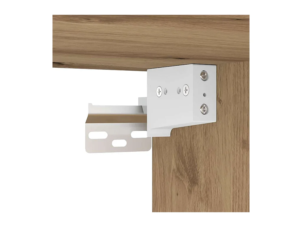 Scrivania da parete in rovere realizzata a mano 105 x 48 x 75 cm Legno ingegnerizzato