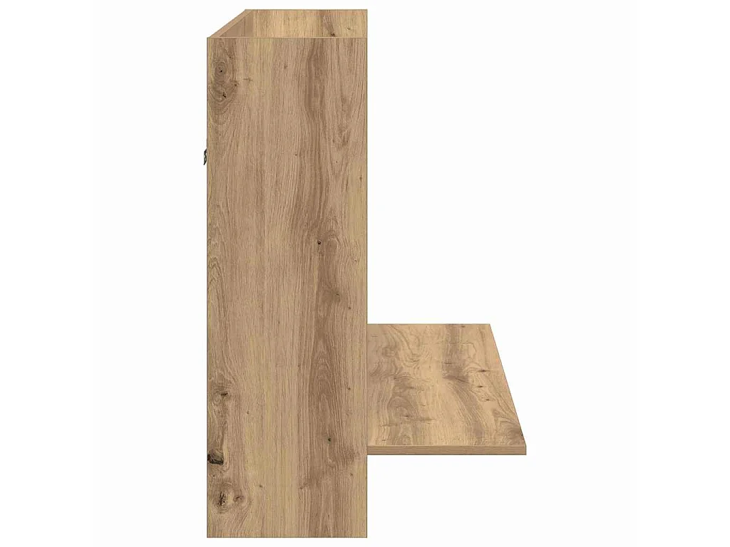 Scrivania da parete in rovere realizzata a mano 105 x 48 x 75 cm Legno ingegnerizzato