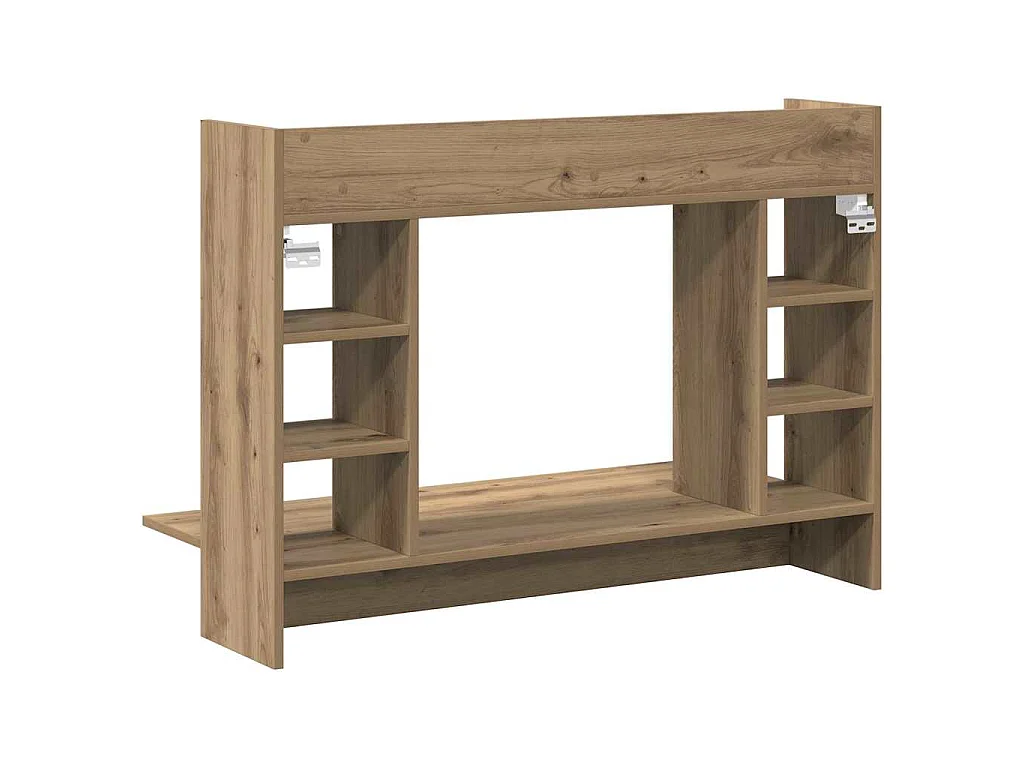 Scrivania da parete in rovere realizzata a mano 105 x 48 x 75 cm Legno ingegnerizzato