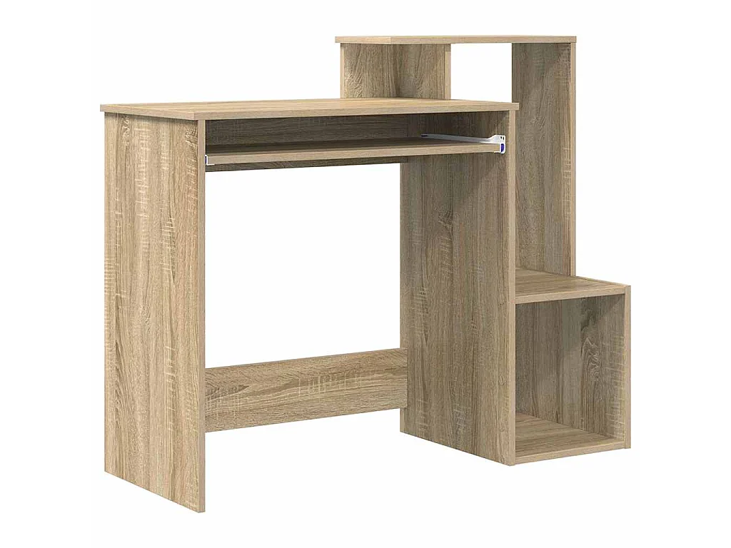 Schreibtisch aus Sonoma-Eiche, 106 x 40 x 88,5 cm, Holzwerkstoff