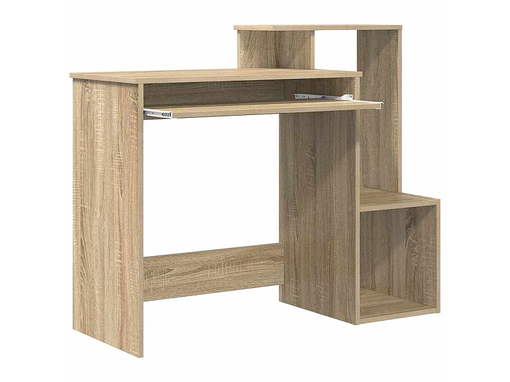 Schreibtisch aus Sonoma-Eiche, 106 x 40 x 88,5 cm, Holzwerkstoff
