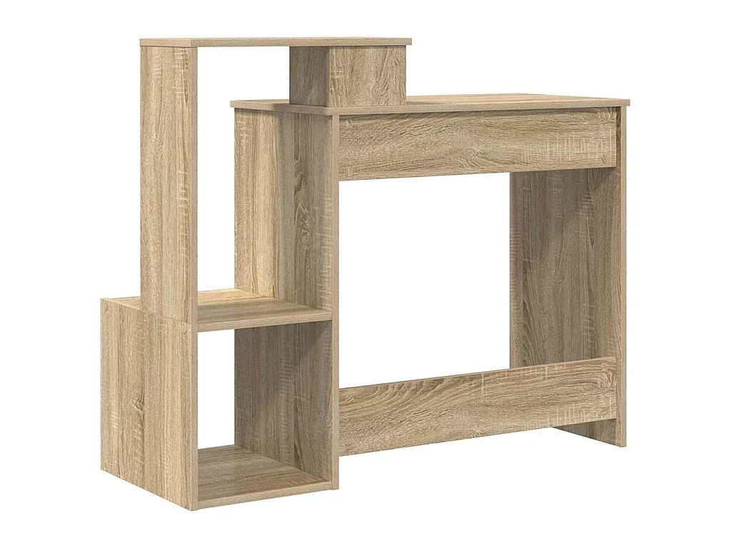 Schreibtisch aus Sonoma-Eiche, 106 x 40 x 88,5 cm, Holzwerkstoff