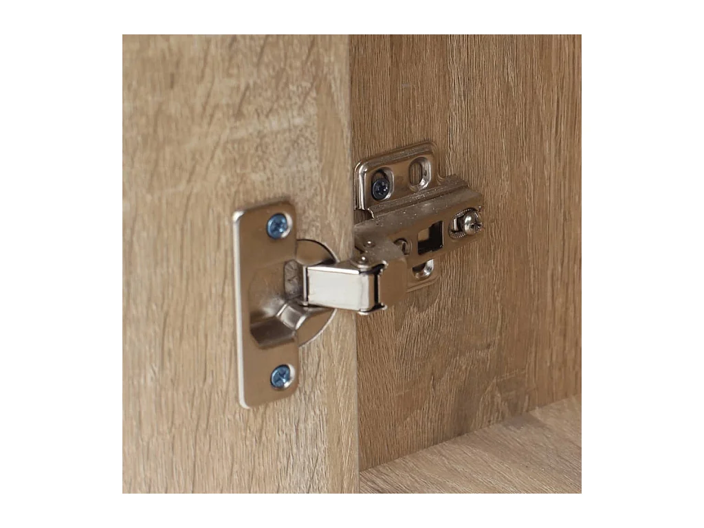 Bureau met lade en kast Eiken 100x40x73 cm