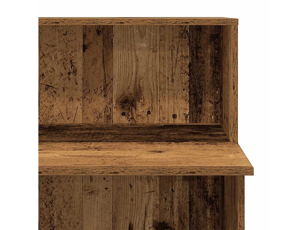 Bureau de réception vieux bois 100x50x103,5cm bois d'ingénierie