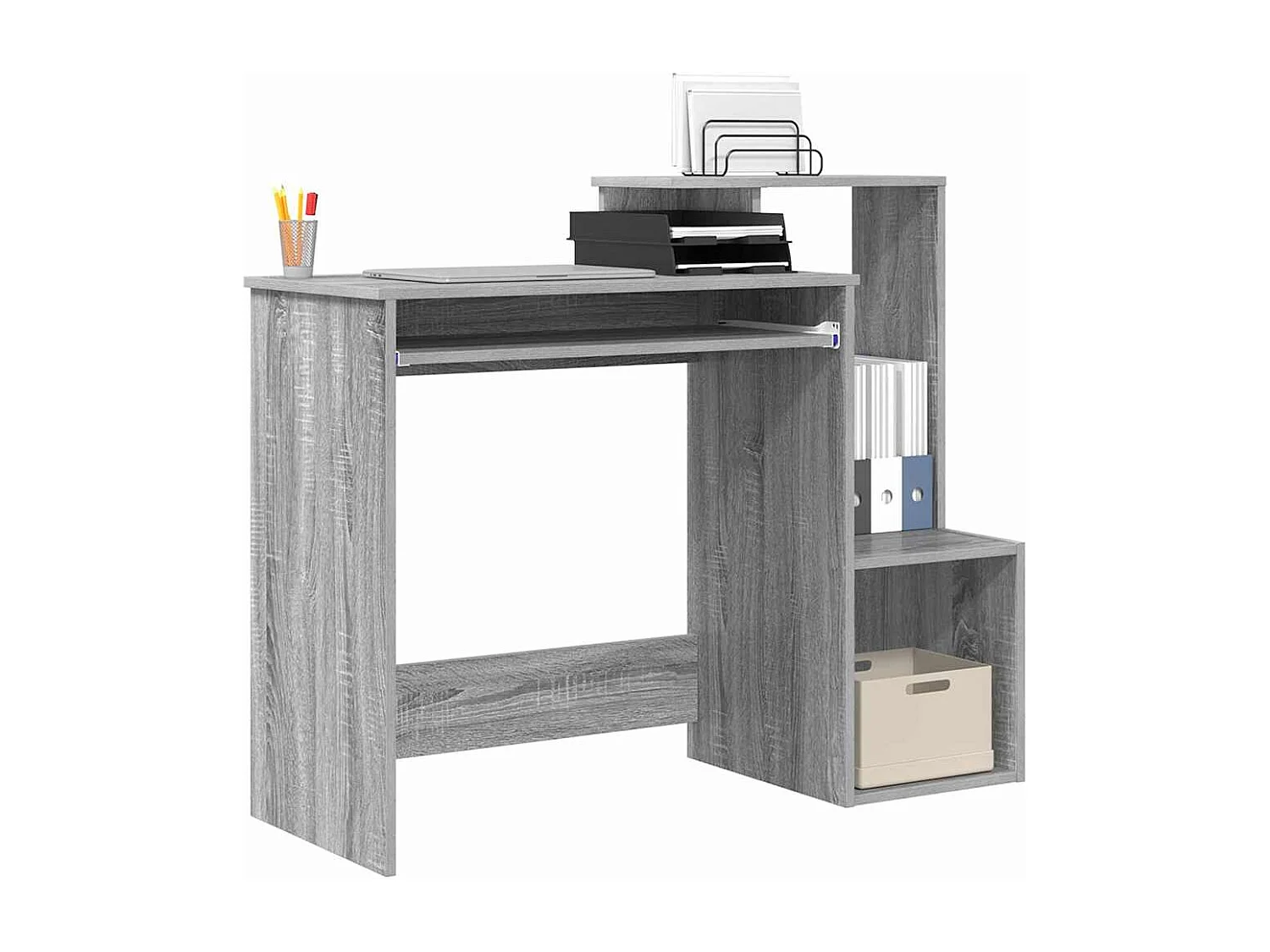 Bureau Gris Sonoma 106 x 40 x 88.5 cm Bois d'ingénierie