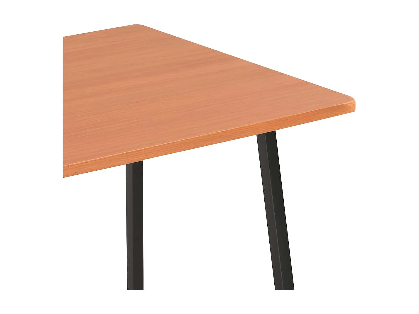 Scrivania con ripiano Nero e marrone 102x50x117 cm