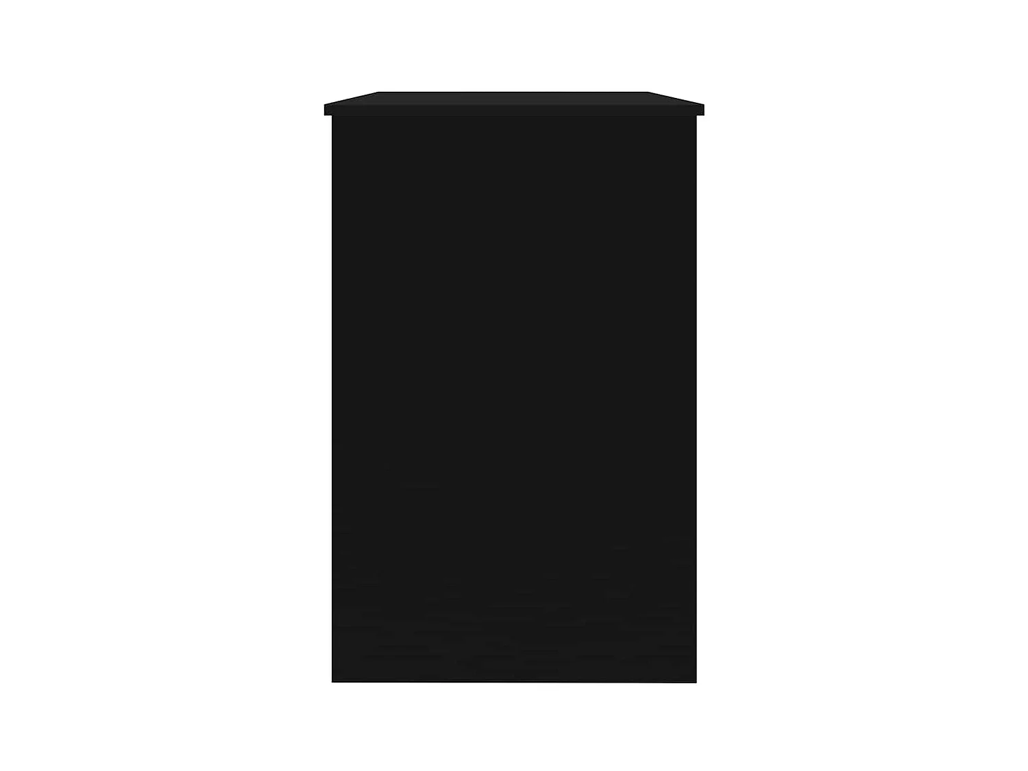 Zwart bureau 100x50x76 cm bewerkt hout