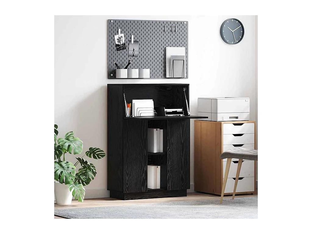 Bureau Chêne noir 71,5 x 31,5 x 106,5 cm Bois d'ingénierie