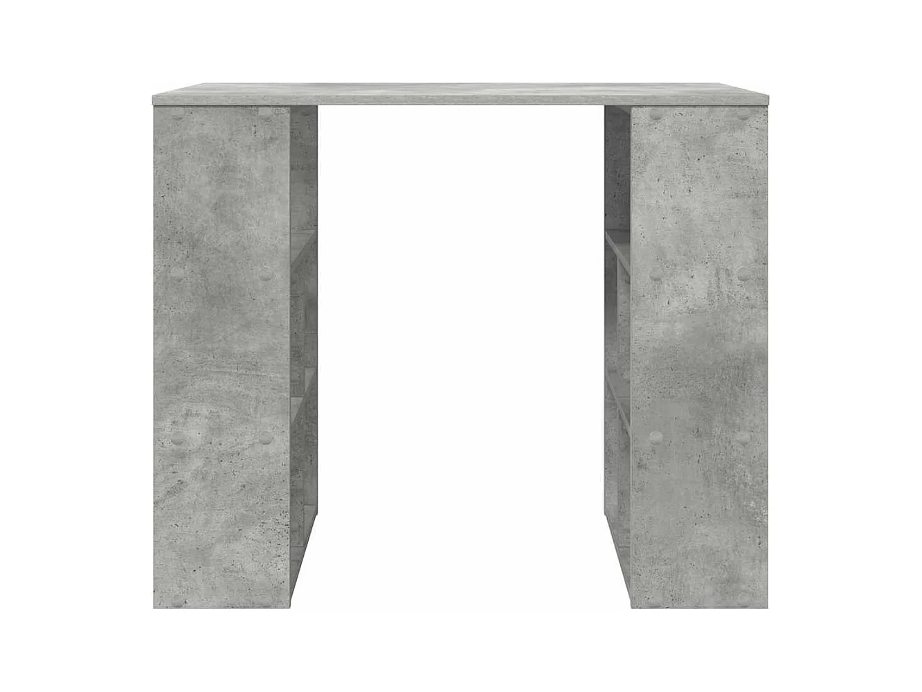 Bureau avec étagère Gris 90 x 50 x 75 cm Bois d'ingénierie