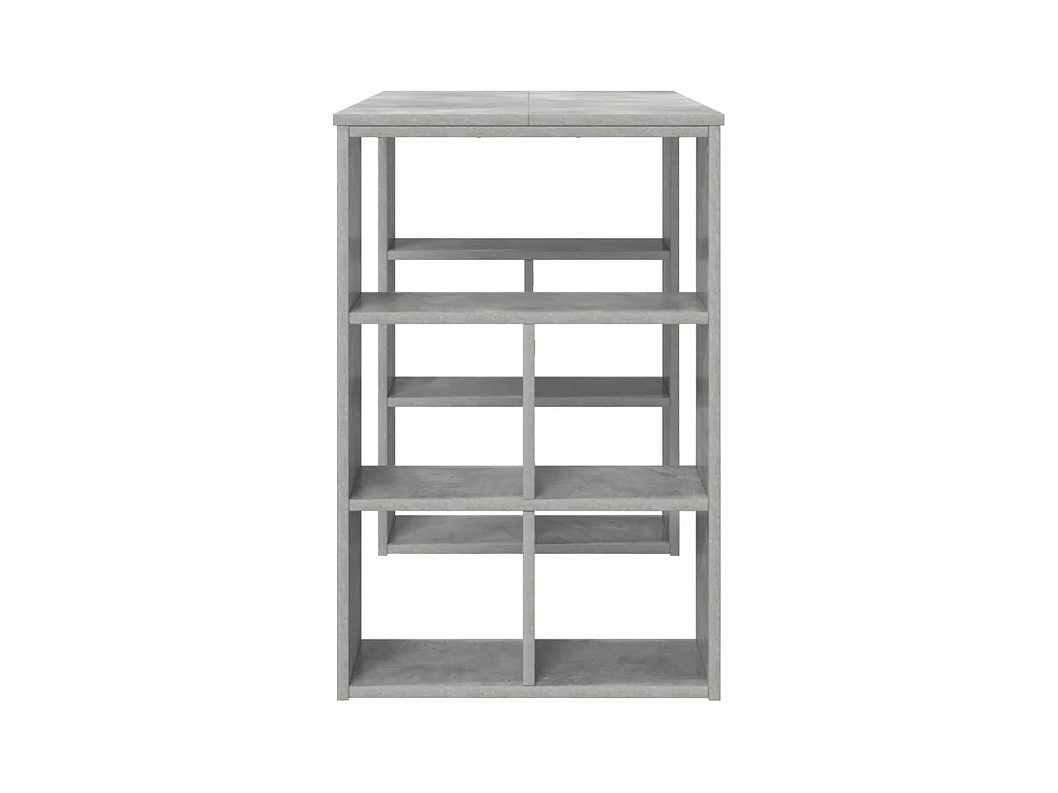 Bureau avec étagère Gris 90 x 50 x 75 cm Bois d'ingénierie