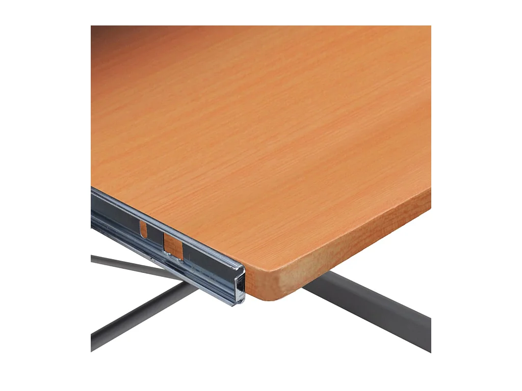 Scrivania angolare per computer marrone 132x112x99cm in legno ingegnerizzato