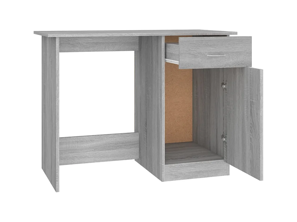 Escritorio Sonoma Gris 100x50x76 cm Madera de Ingeniería