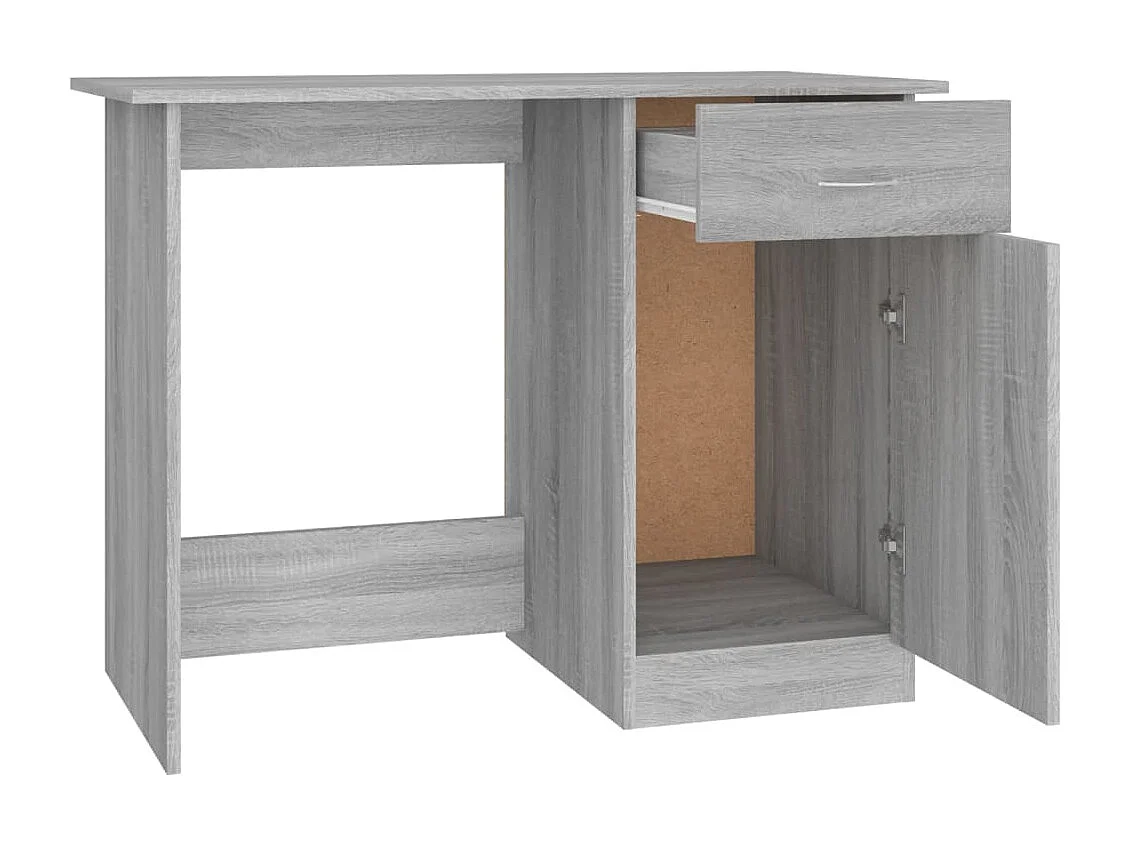 Escritorio Sonoma Gris 100x50x76 cm Madera de Ingeniería