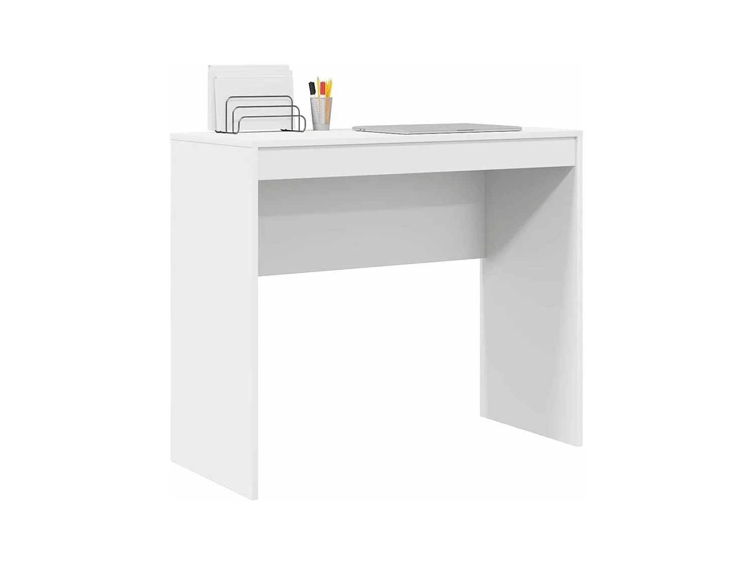 Bureau Blanc 90 x 40 x 76 cm Bois d'ingénierie