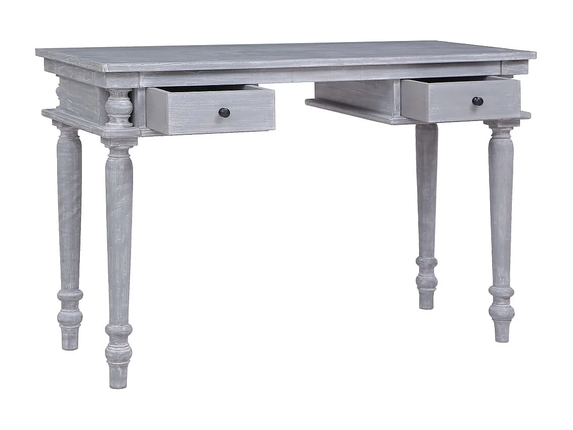 Scrivania 115x50x78 cm Legno massello di mogano