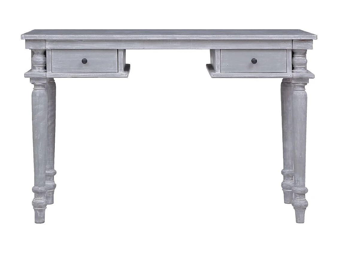 Scrivania 115x50x78 cm Legno massello di mogano