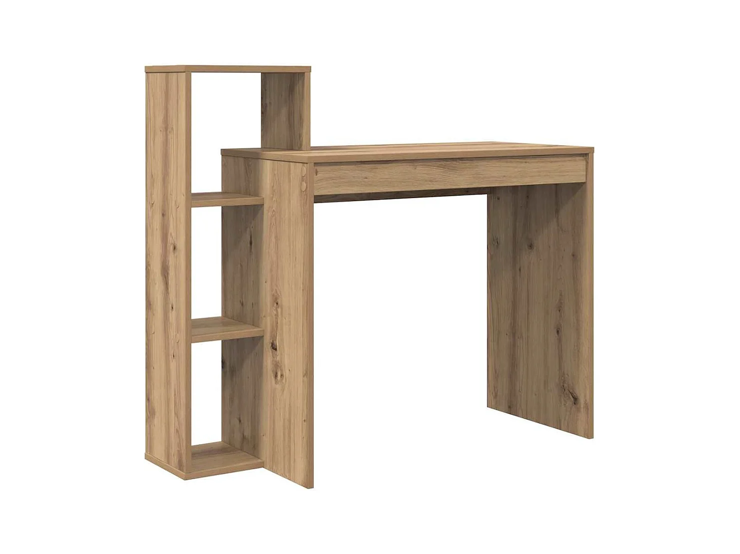 Bureau chêne artisanal 100 x 40 x 90 cm Bois d'ingénierie