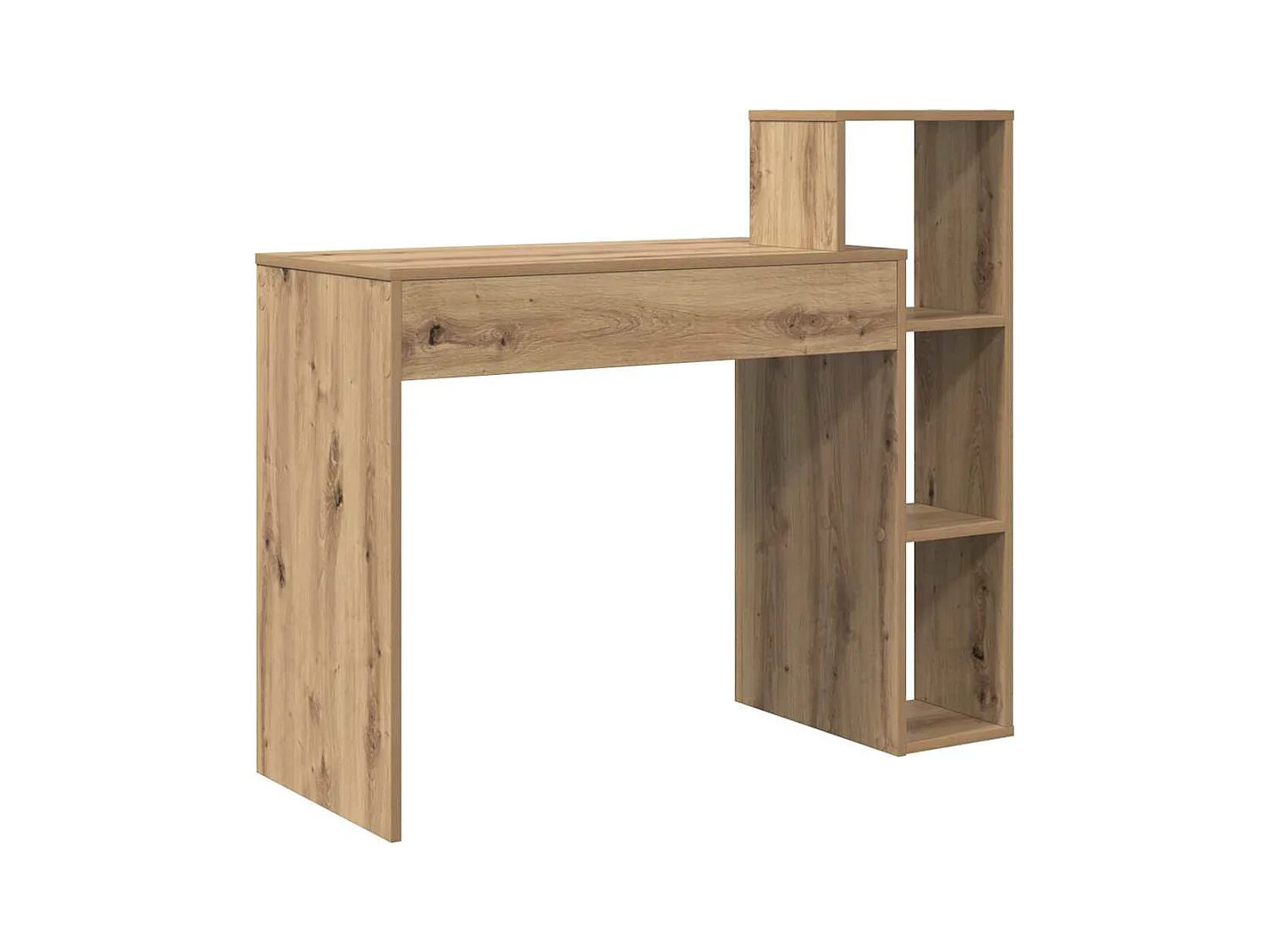 Bureau chêne artisanal 100 x 40 x 90 cm Bois d'ingénierie