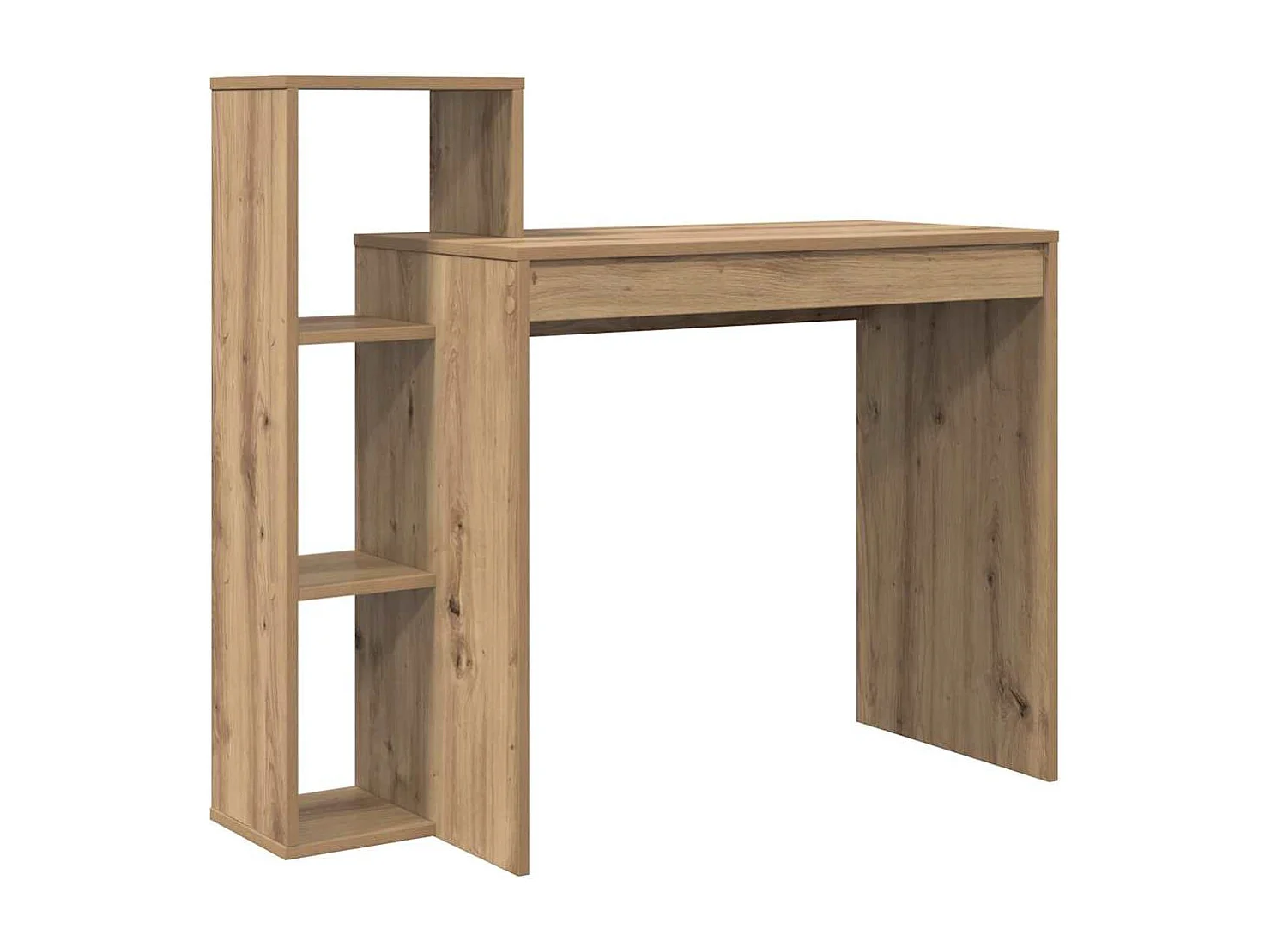 Bureau chêne artisanal 100 x 40 x 90 cm Bois d'ingénierie