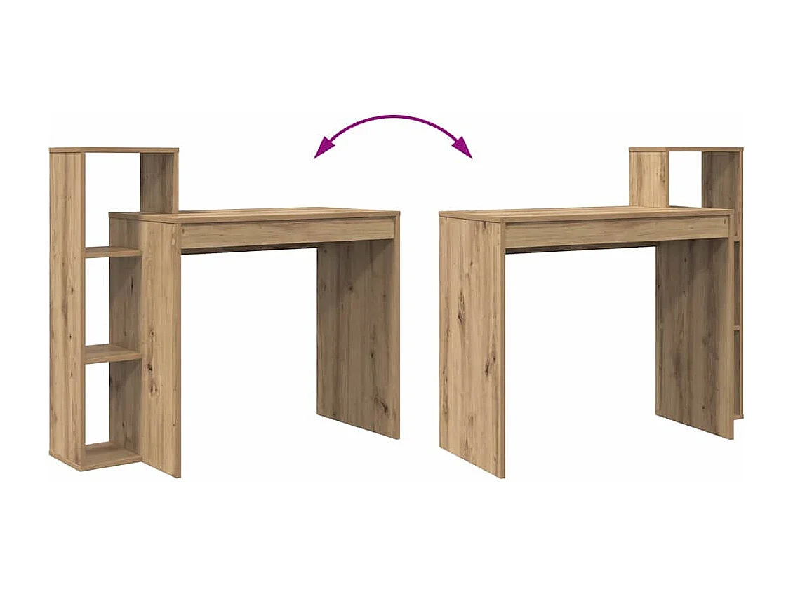 Bureau chêne artisanal 100 x 40 x 90 cm Bois d'ingénierie