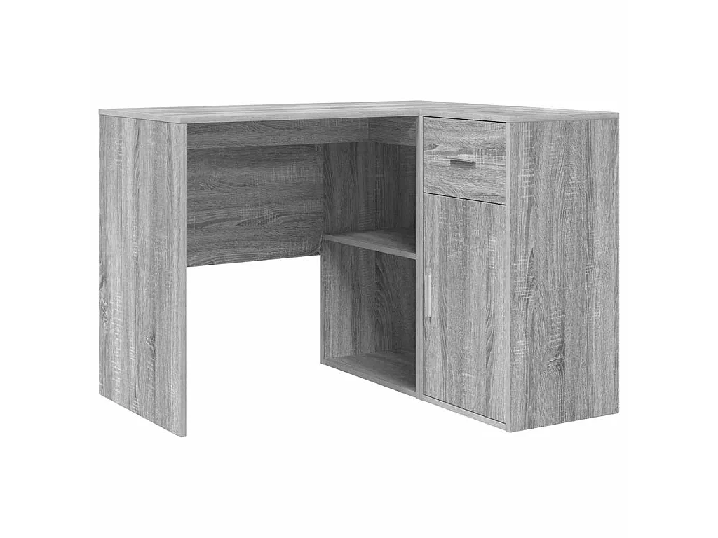 Bureau d'angle avec tiroir 2 pcs Sonoma gris 102 x 50 x 75 cm