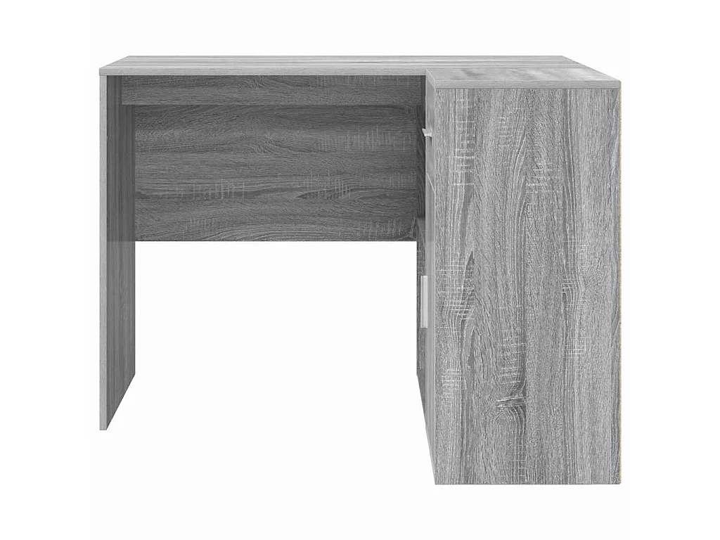 Bureau d'angle avec tiroir 2 pcs Sonoma gris 102 x 50 x 75 cm