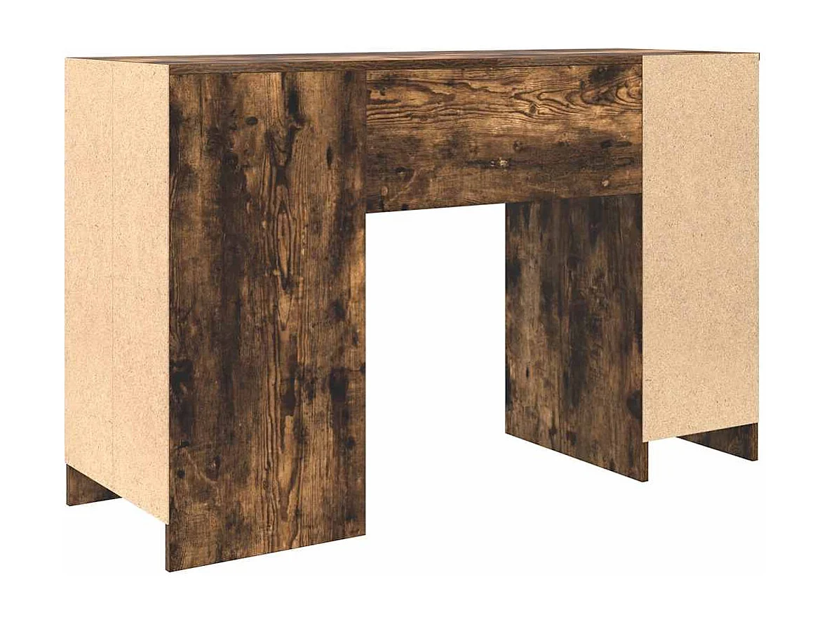 Bureau chêne fumé 120x42x76 cm bois d'ingénierie