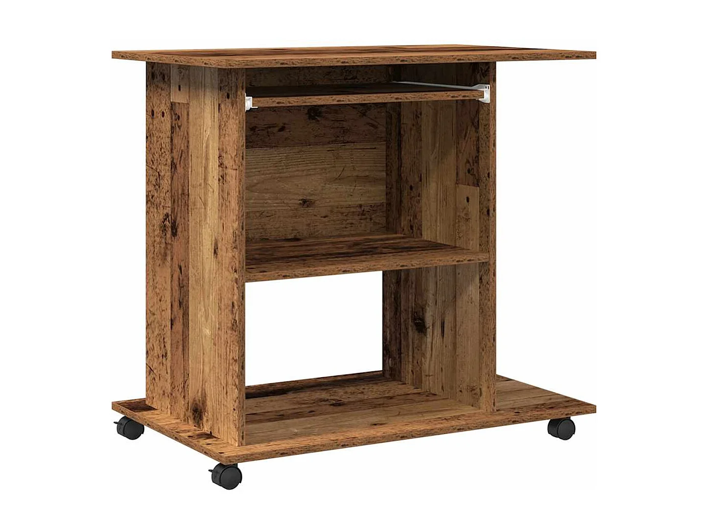 Scrivania per computer in legno antico 80x50x75 cm in legno ingegnerizzato