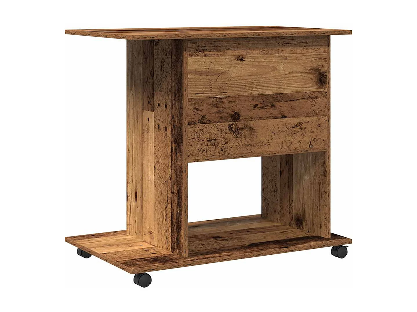 Scrivania per computer in legno antico 80x50x75 cm in legno ingegnerizzato