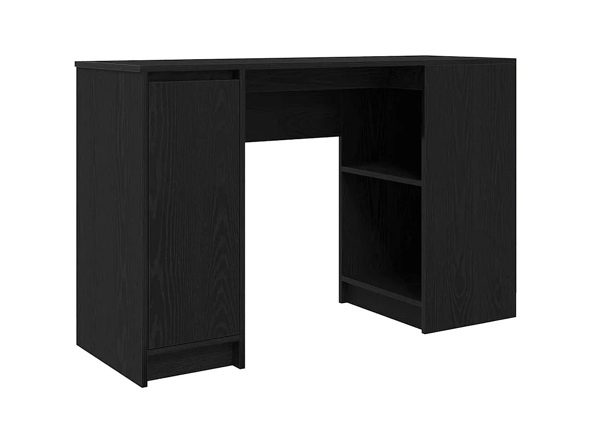 Bureau chêne noir 120x42x76 cm bois d'ingénierie
