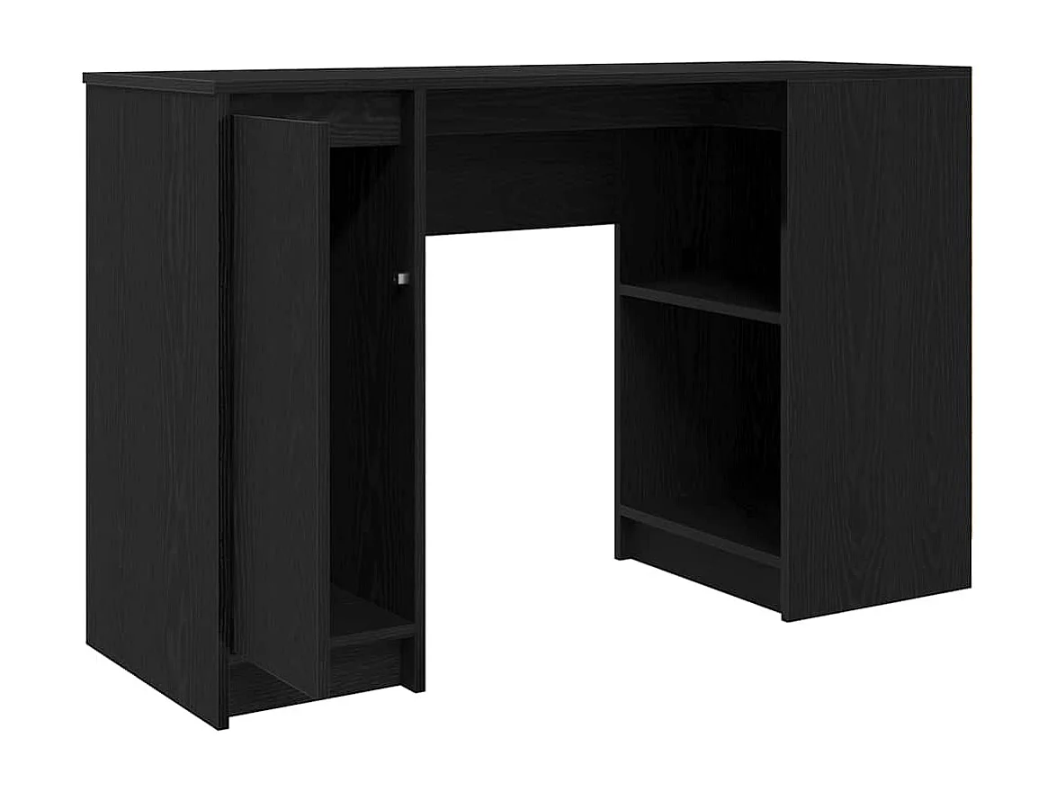 Bureau chêne noir 120x42x76 cm bois d'ingénierie