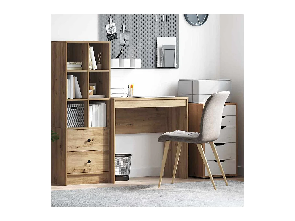 Bureau chêne artisanal 80 x 40 x 76 cm Bois d'ingénierie