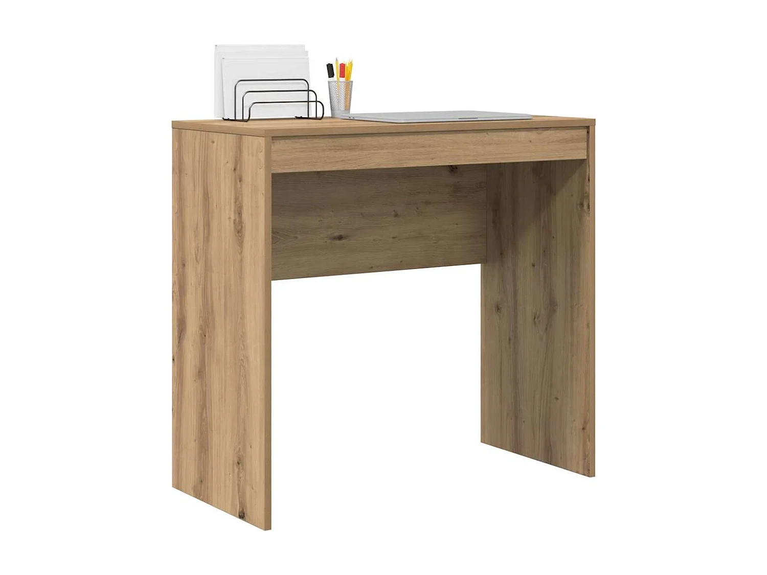 Bureau chêne artisanal 80 x 40 x 76 cm Bois d'ingénierie