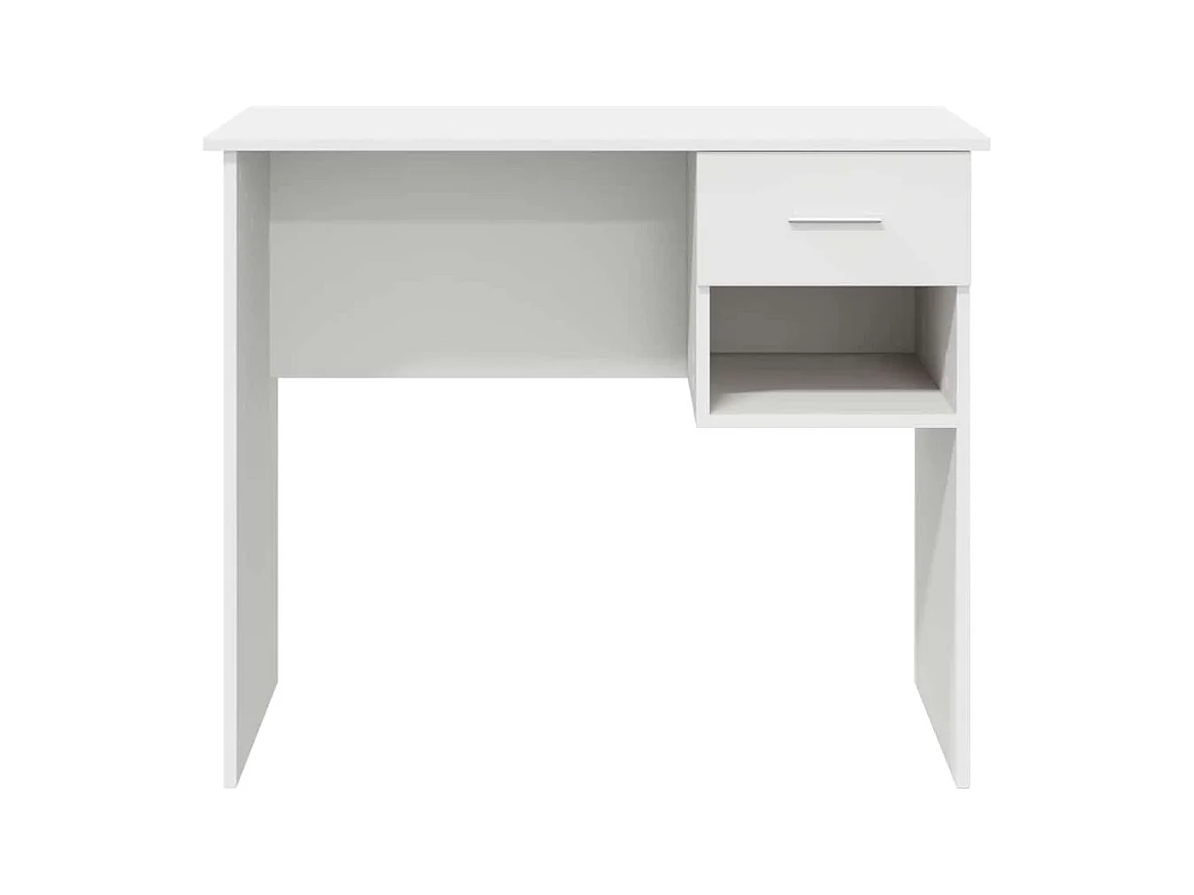 Bureau avec tiroir Blanc 90 x 49.5 x 75 cm Bois d'ingénierie