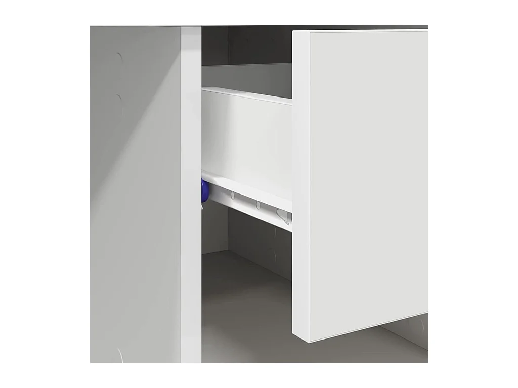 Bureau avec tiroir Blanc 90 x 49.5 x 75 cm Bois d'ingénierie