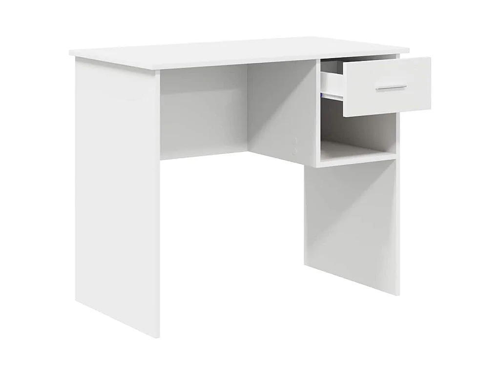 Scrivania con cassetto Bianco 90 x 49,5 x 75 cm Legno ingegnerizzato