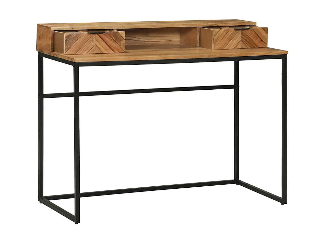 Bureau avec tiroir Marron 110 x 50 x 87 cm Bois d'acacia massif
