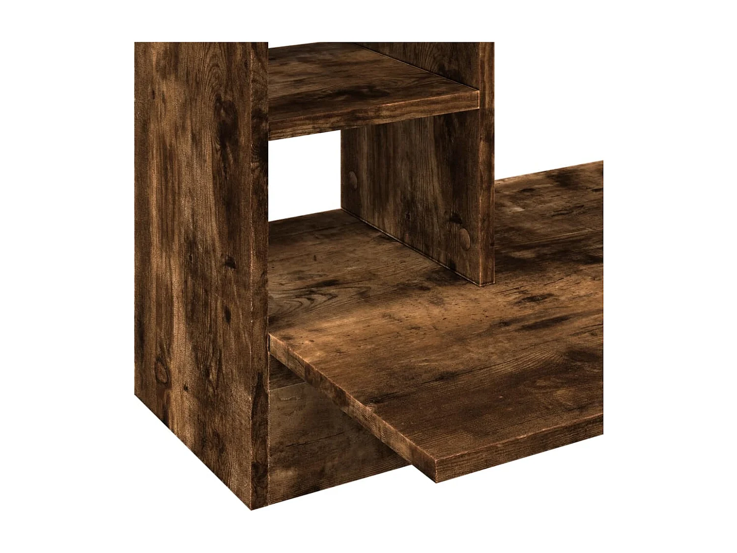 Escritorio de pared roble ahumado 105x48x75 cm madera de ingeniería